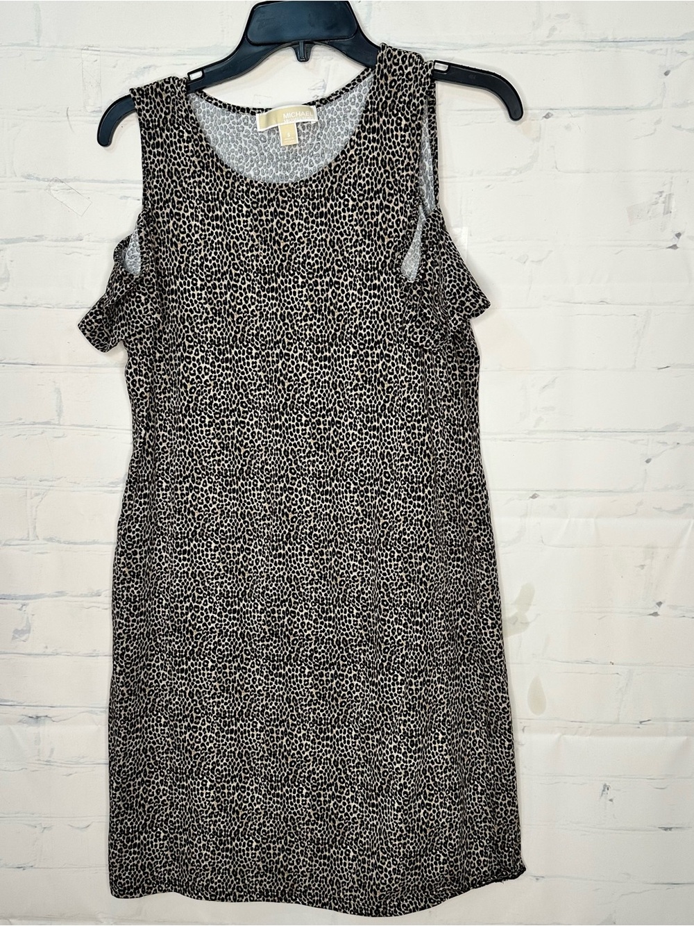 Women’s Michael Kors Size Small Animal Print Cold Shoulder Dress
